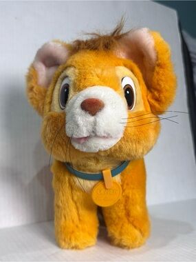 Vintage Disney Oliver Company Cat Stuffed 1988 Orange Plush